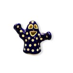 Bunzlau Spook 12 cm 70AX Blue eyes Waxinelichthouder